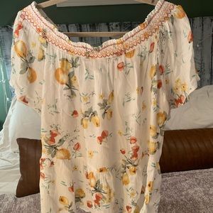 Off the shoulder blouse
